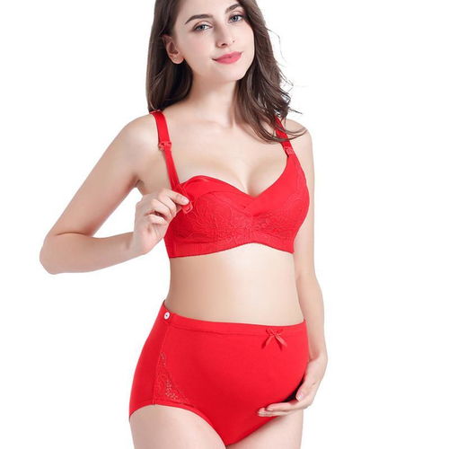 大碼紅色蕾絲孕婦哺乳內衣 舒適與喜慶的完美結合